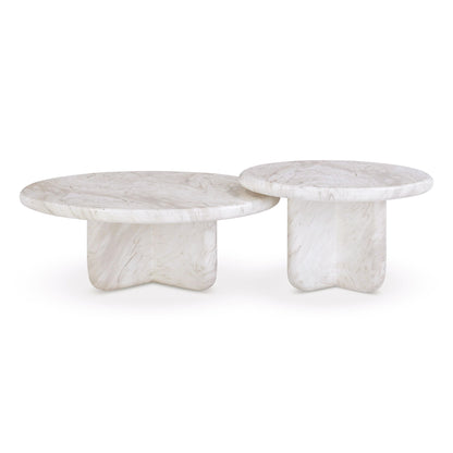 Juju - Nesting Indoor / Outdoor Coffee Tables (Set of 2) - White
