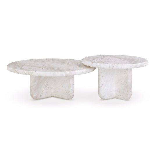 Juju - Nesting Indoor / Outdoor Coffee Tables (Set of 2) - White