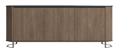 Hexagon - 3 Door Buffet - Dark Brown