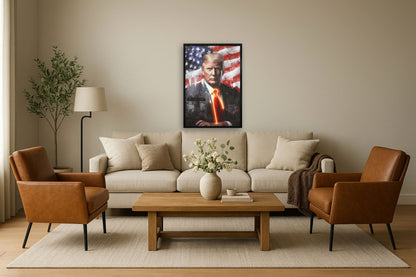 Radiant Patriot Stance - 25" x 37" Framed Wall Art