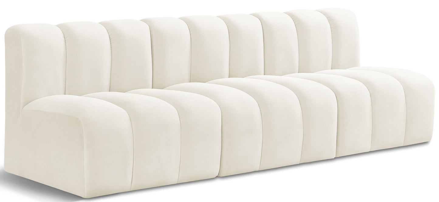 Arc - Velvet 3 Seats Modular Sofa