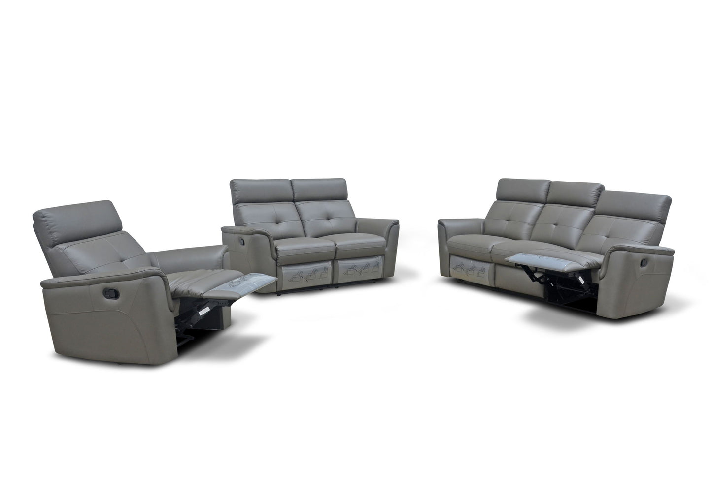 8501 - Sofa With 2 Manual Recliners