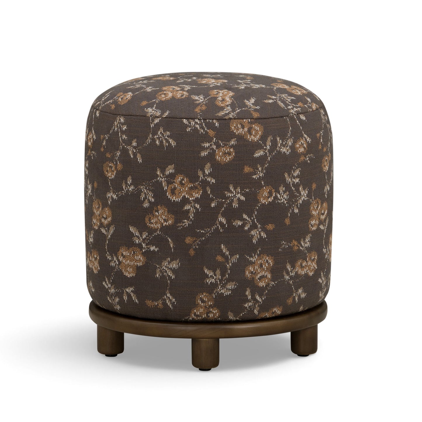 Bisou - Floral Jacquard Ottoman