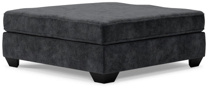 Lavernett - Oversized Accent Ottoman - Charcoal