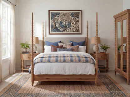 Seraphina - Upholstered Poster Bed