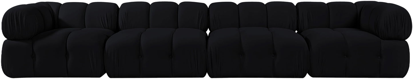 Orin - Fabric Velvet 4 Piece Modular Sofa