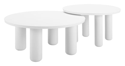 Ola - Outdoor Coffee Table Set - White