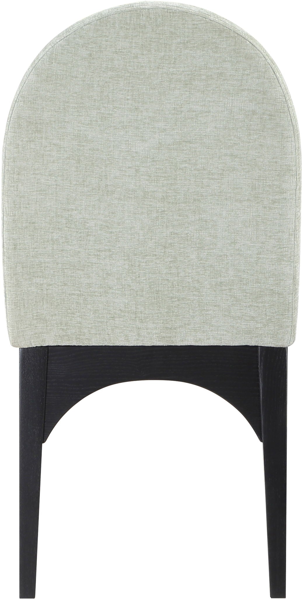 Waldorf - Chenille Dining Side Chair With Black Legs