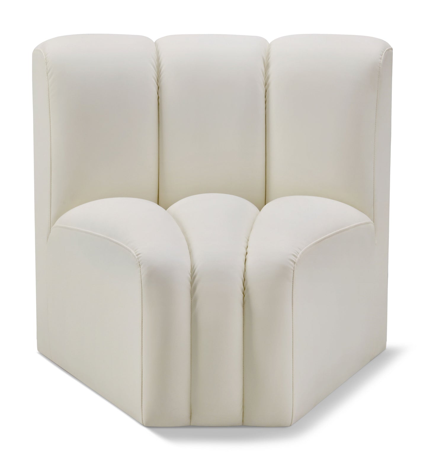 Arc - Faux Leather Curved Corner Chair
