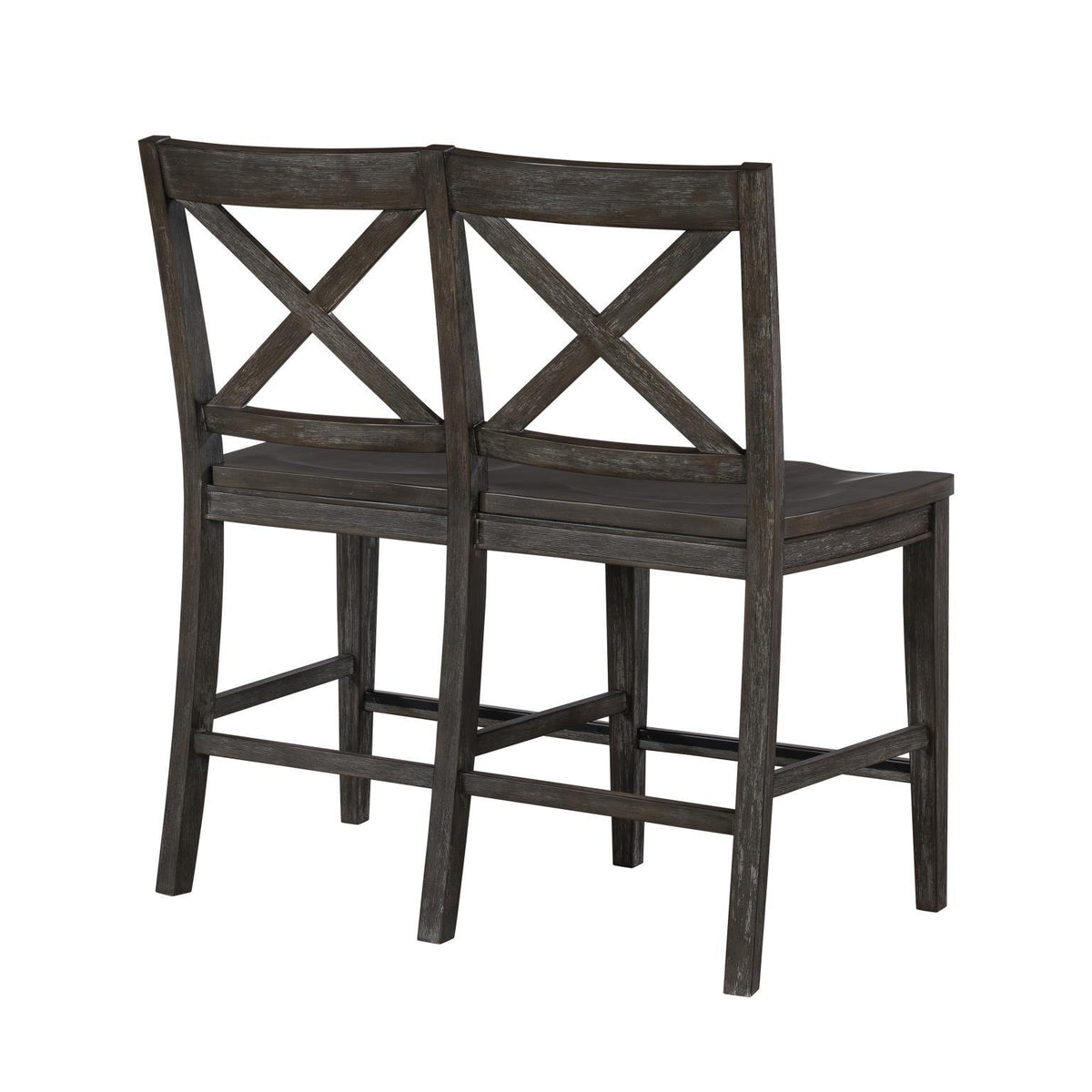 Briarwood - X-Back Counter Height Dining Bench - Sable