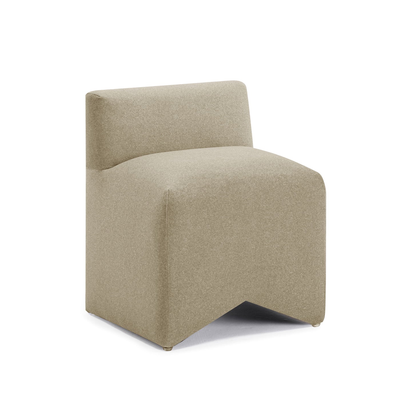 Pippa - Mohair Stool - Taupe