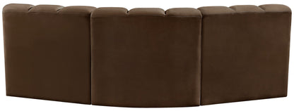 Arc - Velvet 3 Piece Modular Corner Sofa