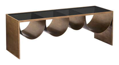 Reed - Coffee Table - Brass / Black