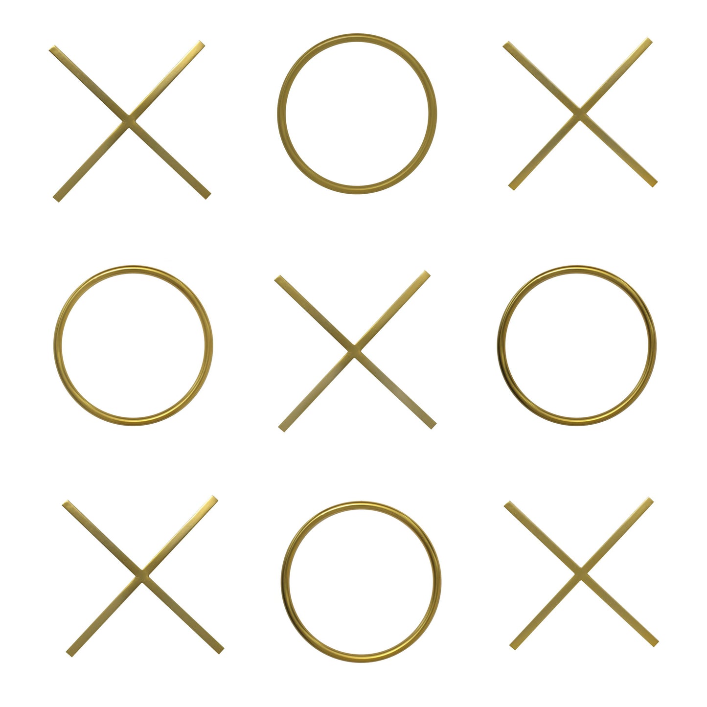 XOXO - Wall Decor - Yellow - Steel