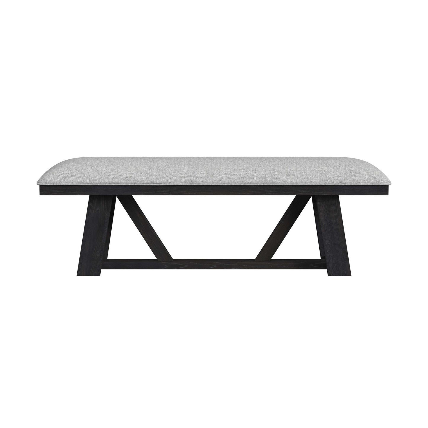 Transcend - Dining Bench - Charcoal / Light Gray