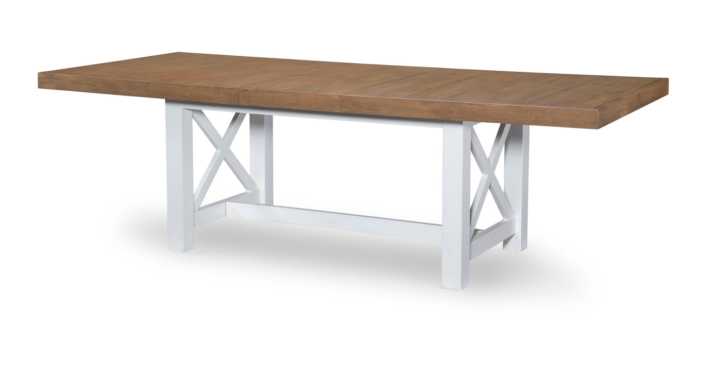 Franklin - Complete Trestle Table - Light Brown