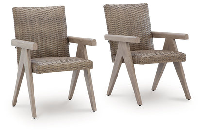 Cliff Trails - Arm Chair (Set of 2) - Beige