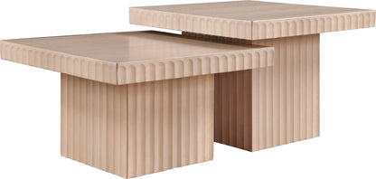 Spencer - 15" Oak Veneer 2 Piece Coffee Table