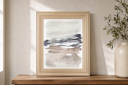 22x26 Tiered Horizon Line I By Jennifer Goldberger - Beige
