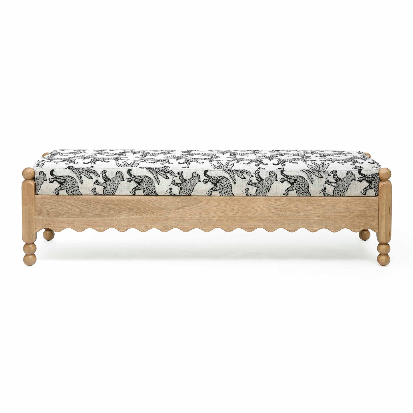 Thelma - Leopard Jacquard Bench