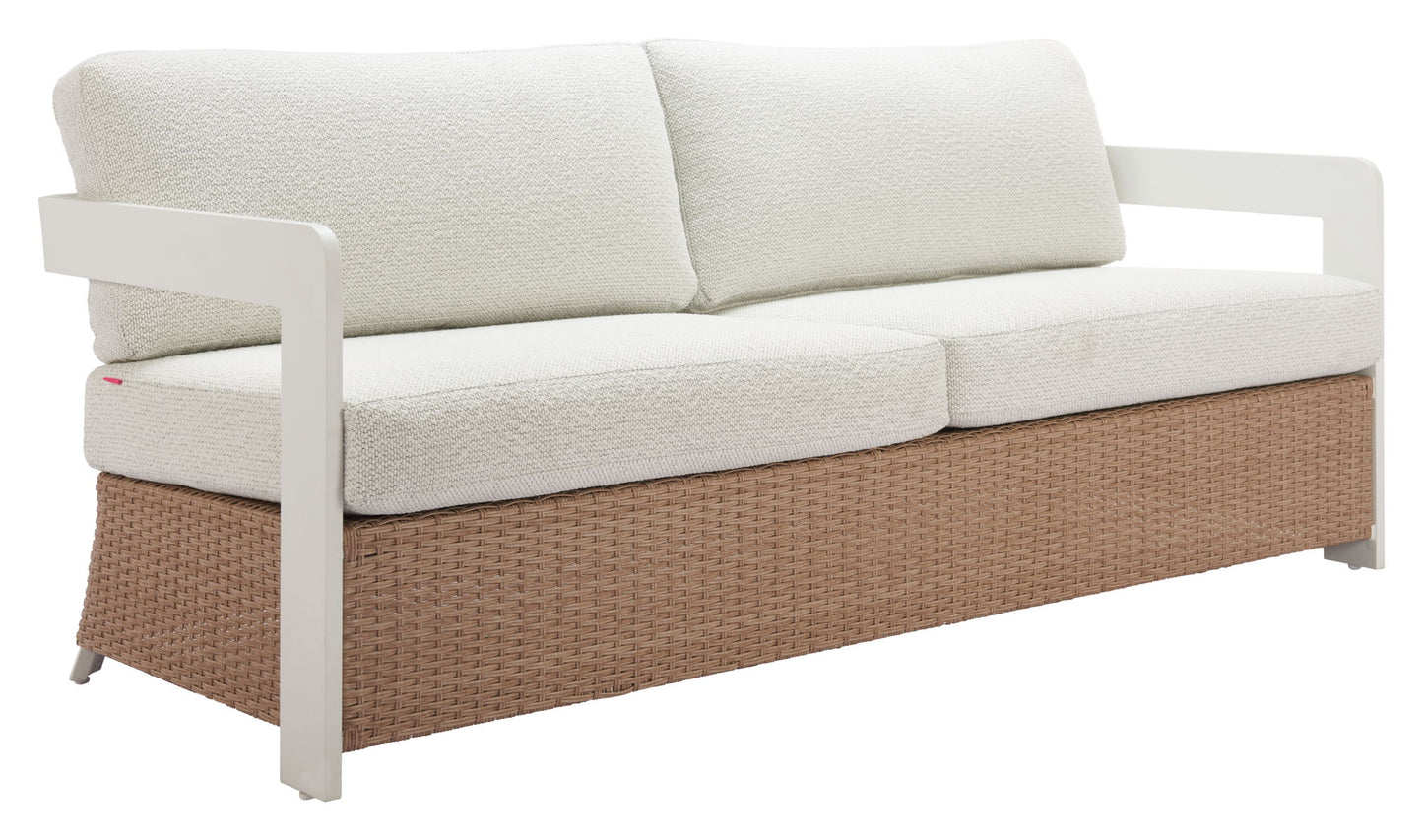 Gelo - Outdoor Sofa - White & Brown