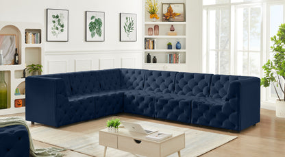 Tuft - Modular Sectional 6 Piece - Navy - Fabric