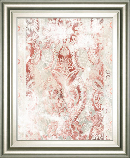 22x26 World Traveler Textile IV By June Erica Vess - Pink