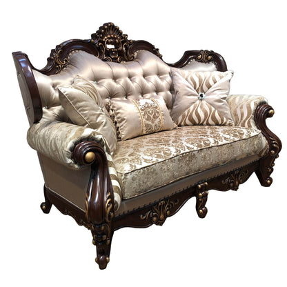 Jade - Sofa And Loveseat - Dark Brown