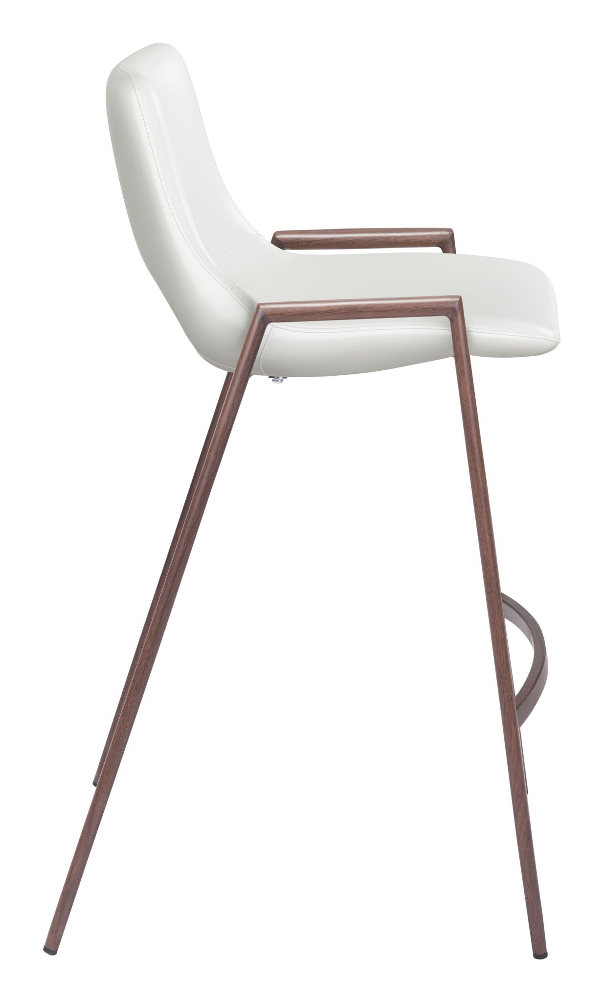 Desi - Counter Stool With Walnut Legs (Set of 2)