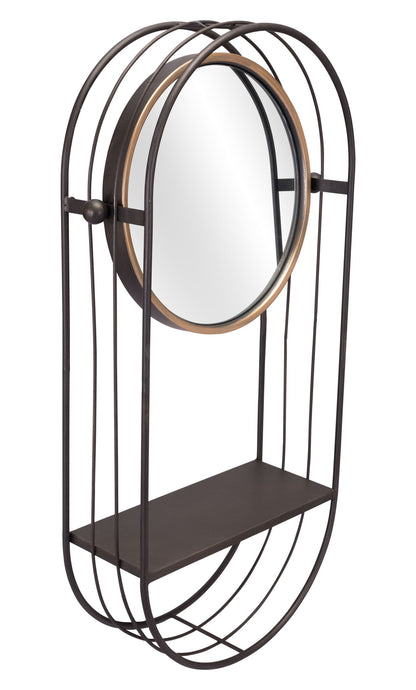 Saroni - Mirror Shelf - Gray