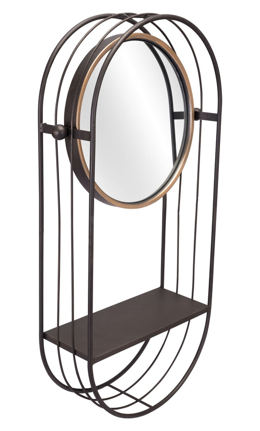 Saroni - Mirror Shelf - Gray