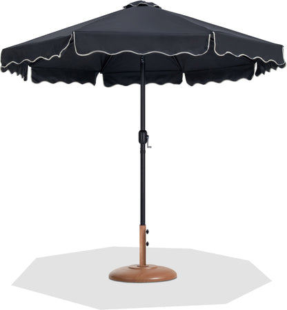 Amalfi - Patio Umbrella - Light Brown Base / Black Pole