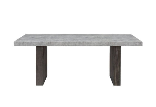D2410DT - Dining Table With Brown Legs - Gray