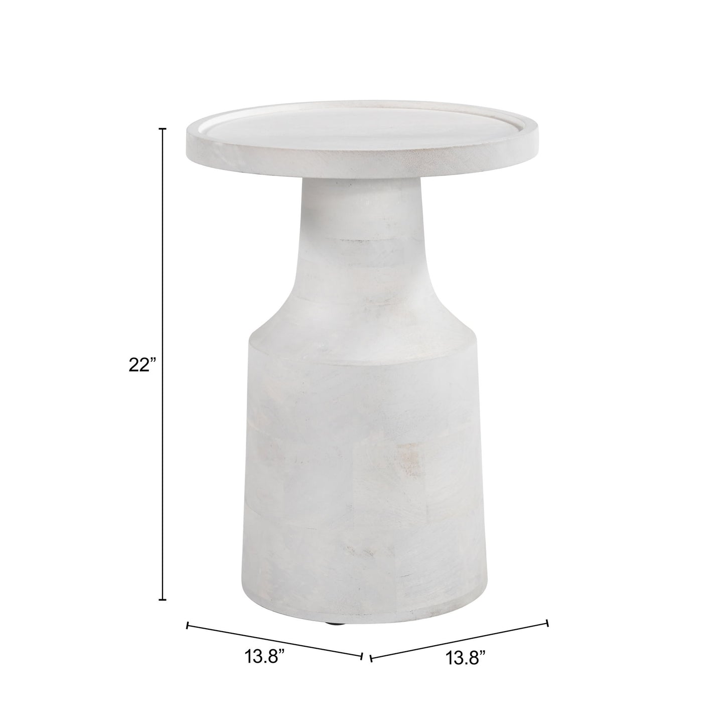 Cala - Side Table - White