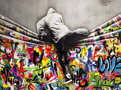 Urban Breaker - 36" x 48" Framed Wall Art