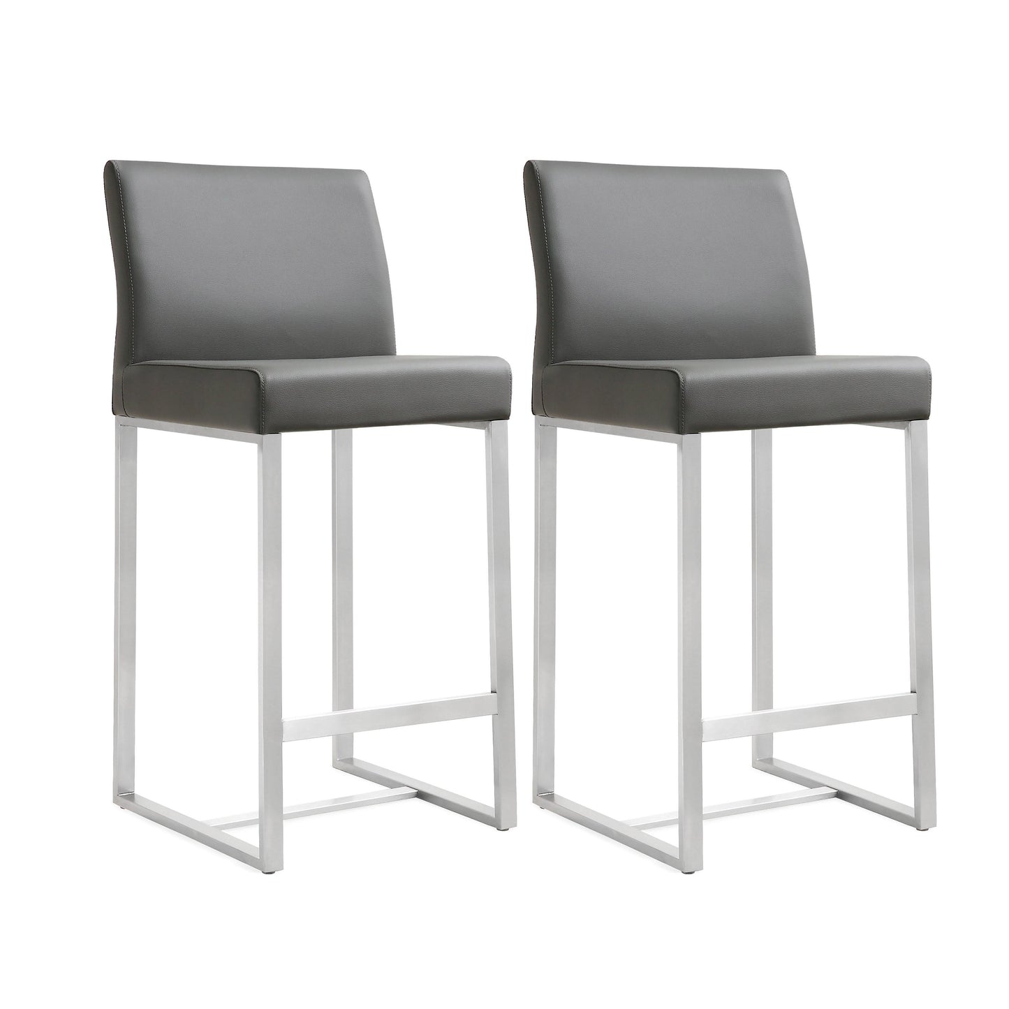 Denmark - Stainless Steel Counter Stool (Set of 2)