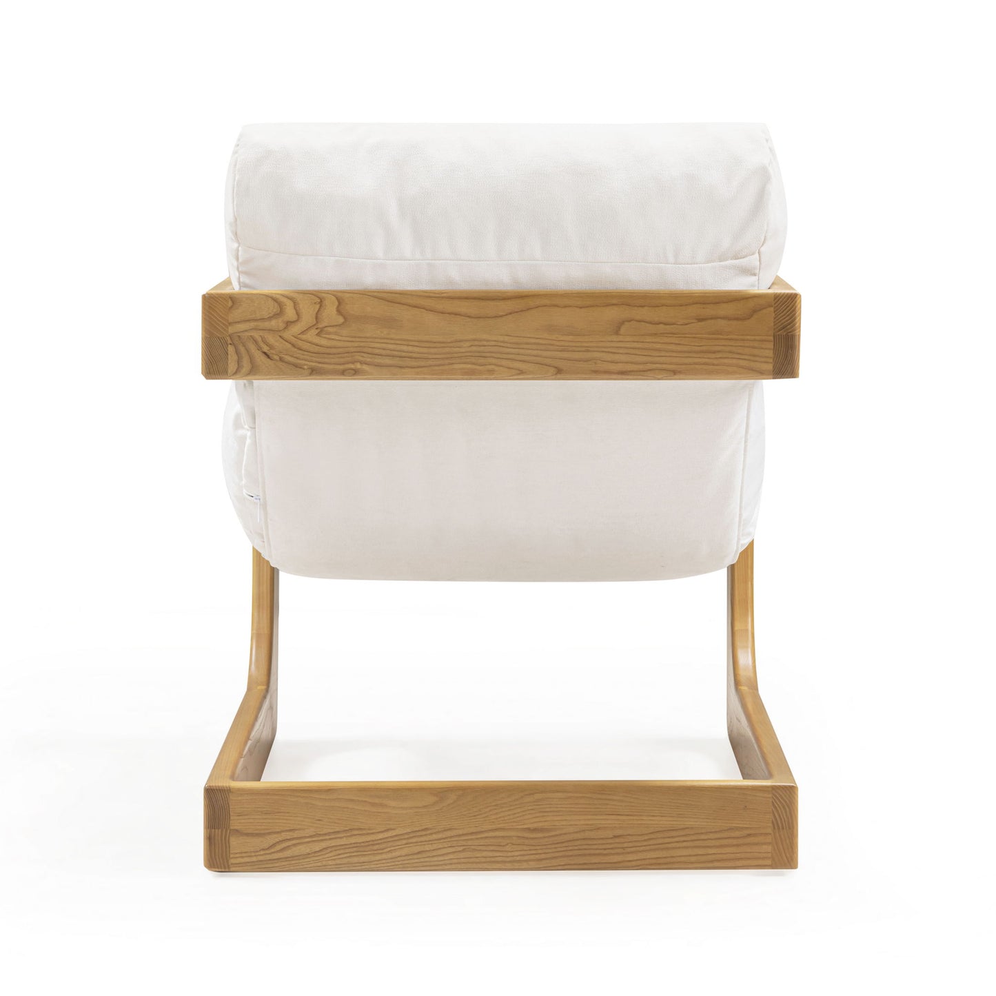 Palma - Upcycled Fabric Accent Chair - Cream