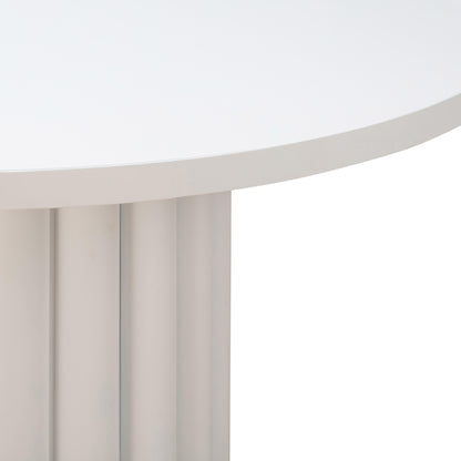 Kali - Round Dining Table - White