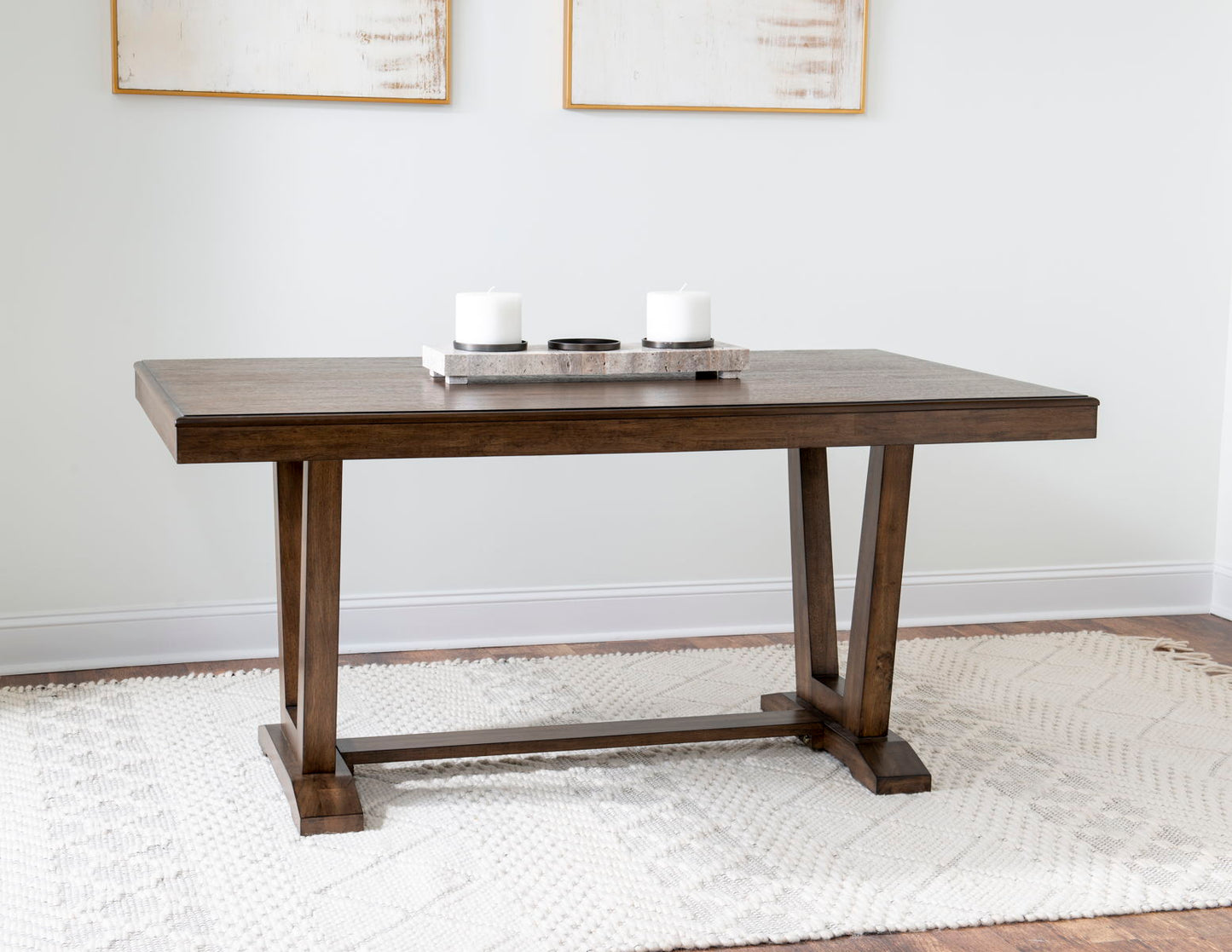 Bluffton Heights - Transitional Dining Table - Brown