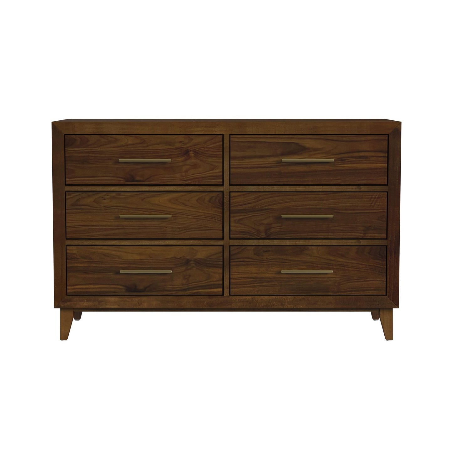 Malia - 6-Drawer Dresser - Walnut