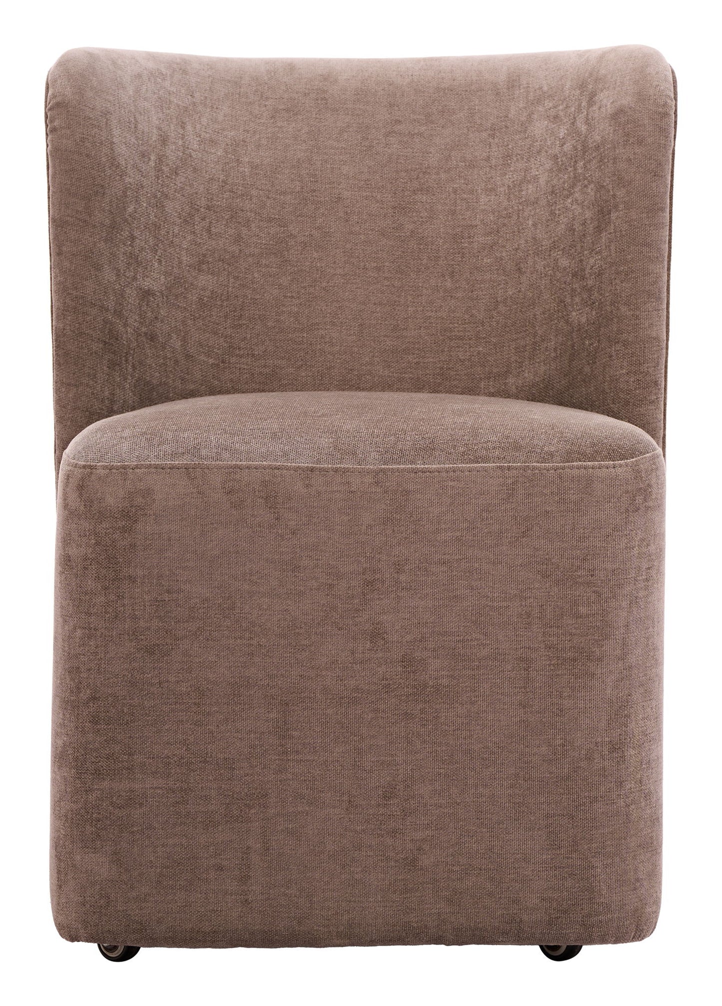 Bambun - Dining Chair With Wheels - Brown