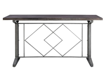 Evangeline - Counter Height Table - Salvaged Brown & Black Finish