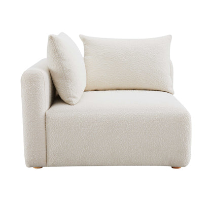 Hangover - Boucle Modular Corner Chair - Cream