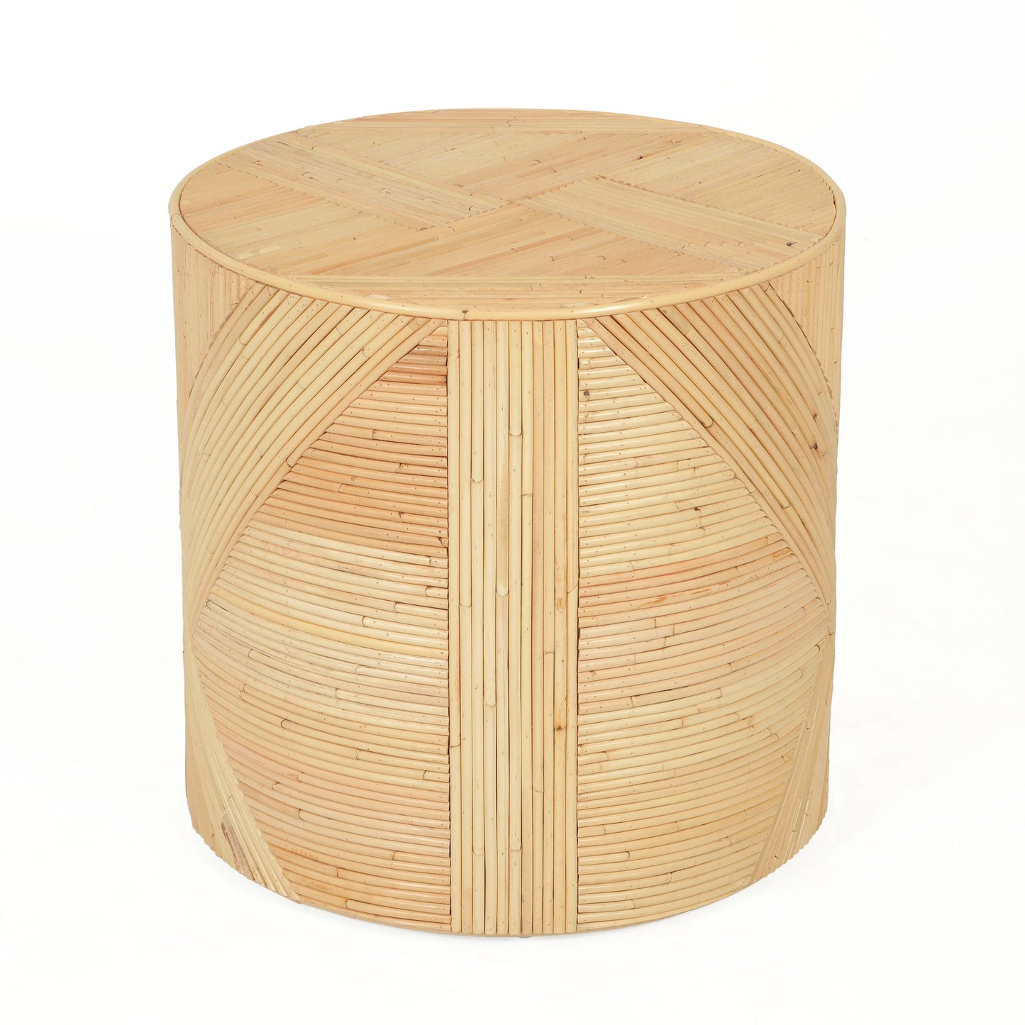 Matea - Rattan Cross Side Table - Natural