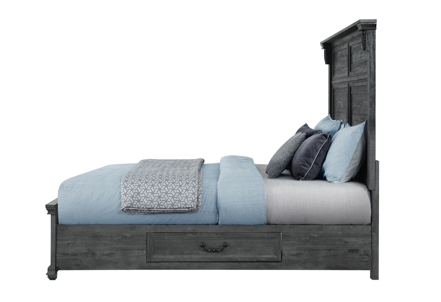 Tatum - Stoarge King Bed - Gray