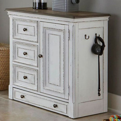 Magnolia Manor - Pet Feeder Cabinet - White