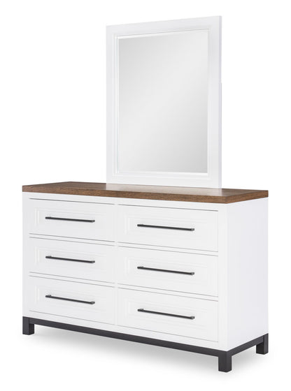 Dutton - Six Drawer Dresser - Natural White