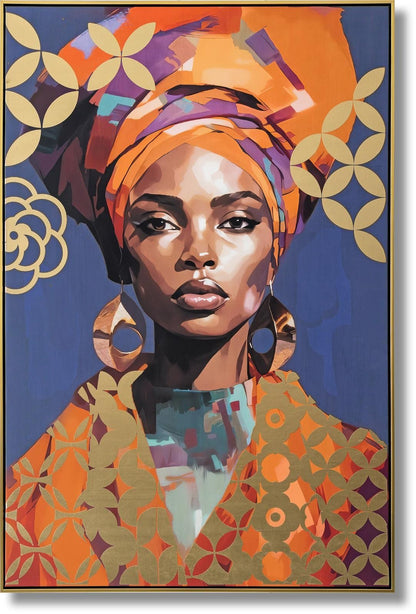 Radiant Aura Elegance - 33" x 48" Framed Wall Art