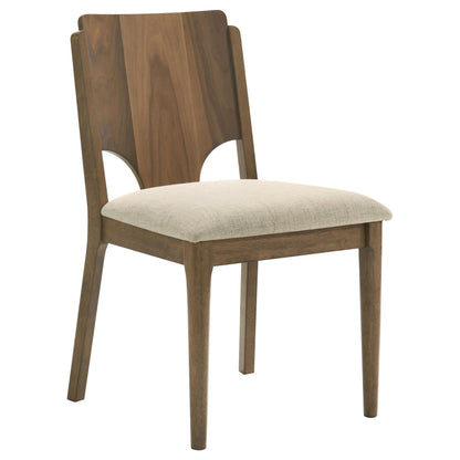 Crestmore - Dining Chair Upholstered Seat (Set of 2) - Walnut