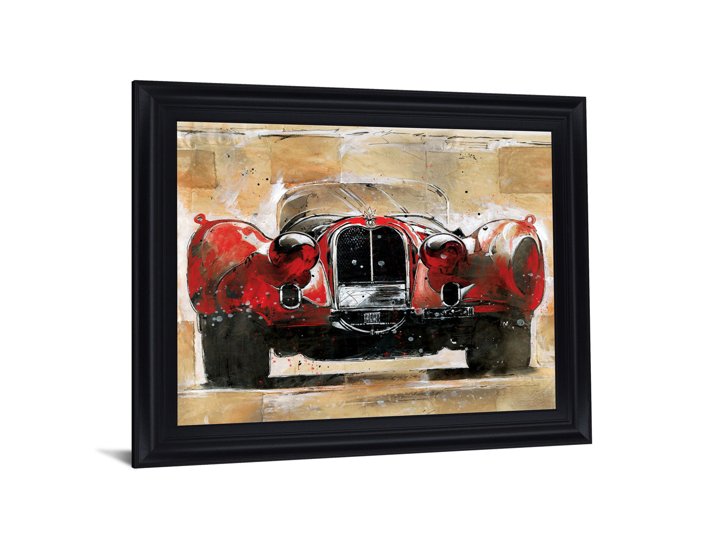 Crimson Classic - 28" x 34" Framed Wall Art - Red